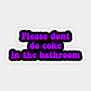 Coke meme purple Sticker